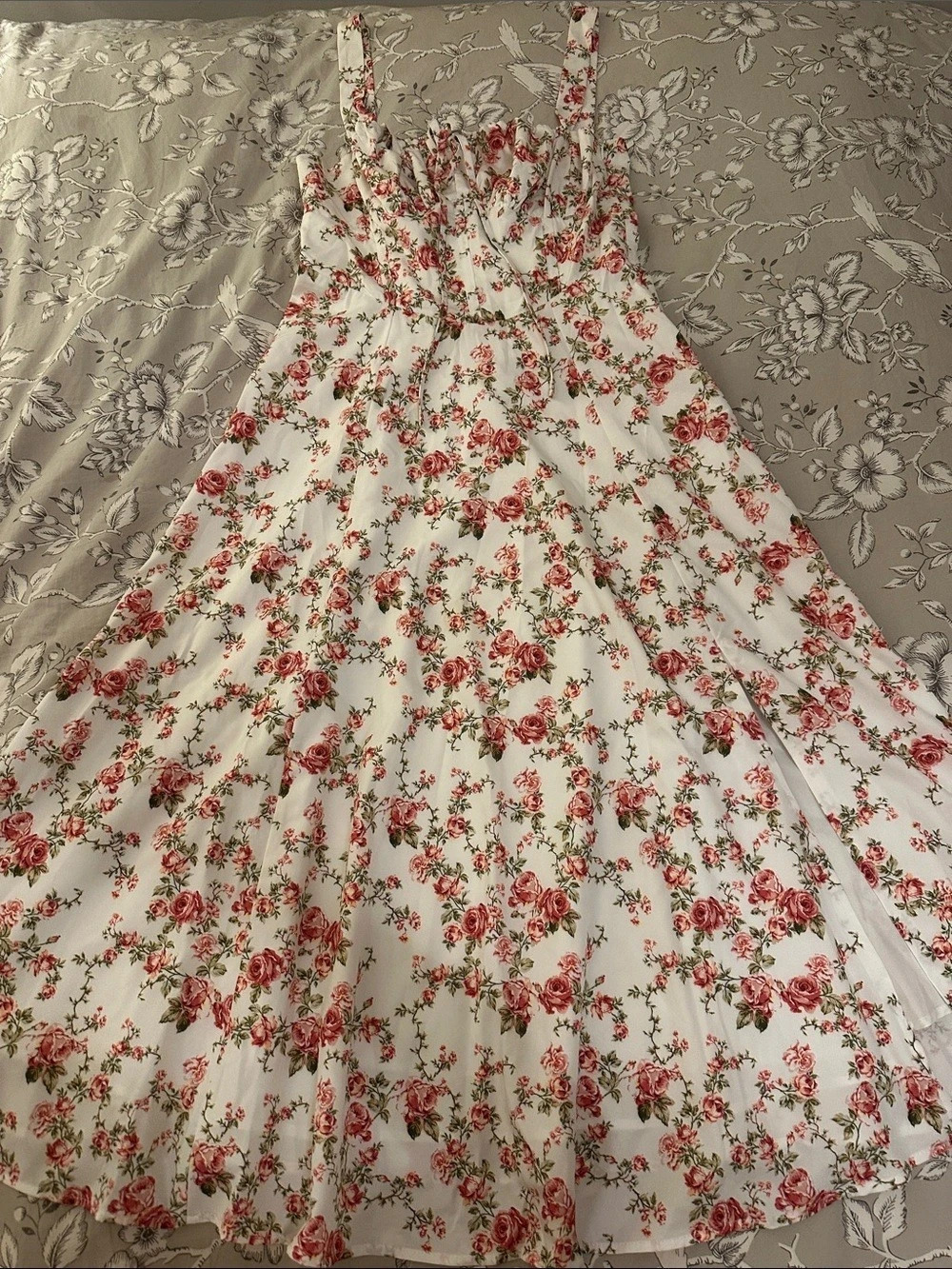 Rosebud Floral Midi Sundress